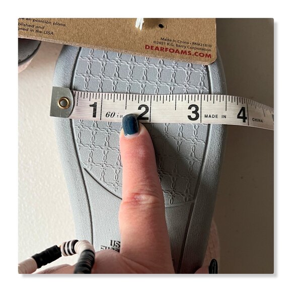 Dearfoams Rebecca Dusty Pink Chenille Closed Back House Slipper Sz M 7-8 NWT - Picture 10 of 11